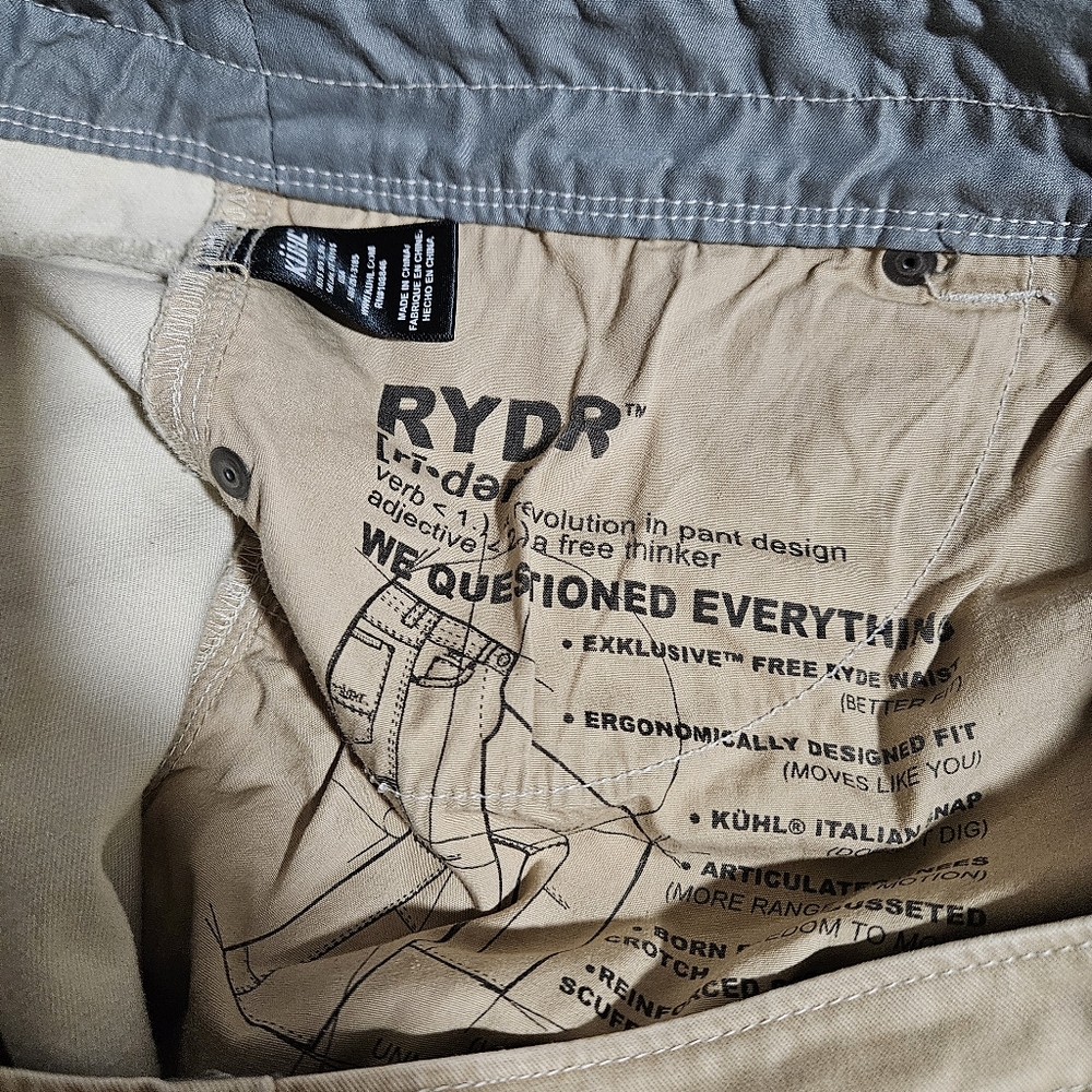Kuhl Rydr Men's Pants in Tan - Picture 5 of 7